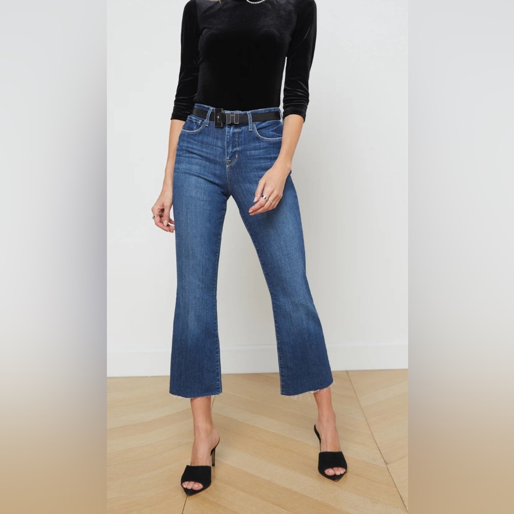L’Agence Kendra high rise crop denim size: 27
